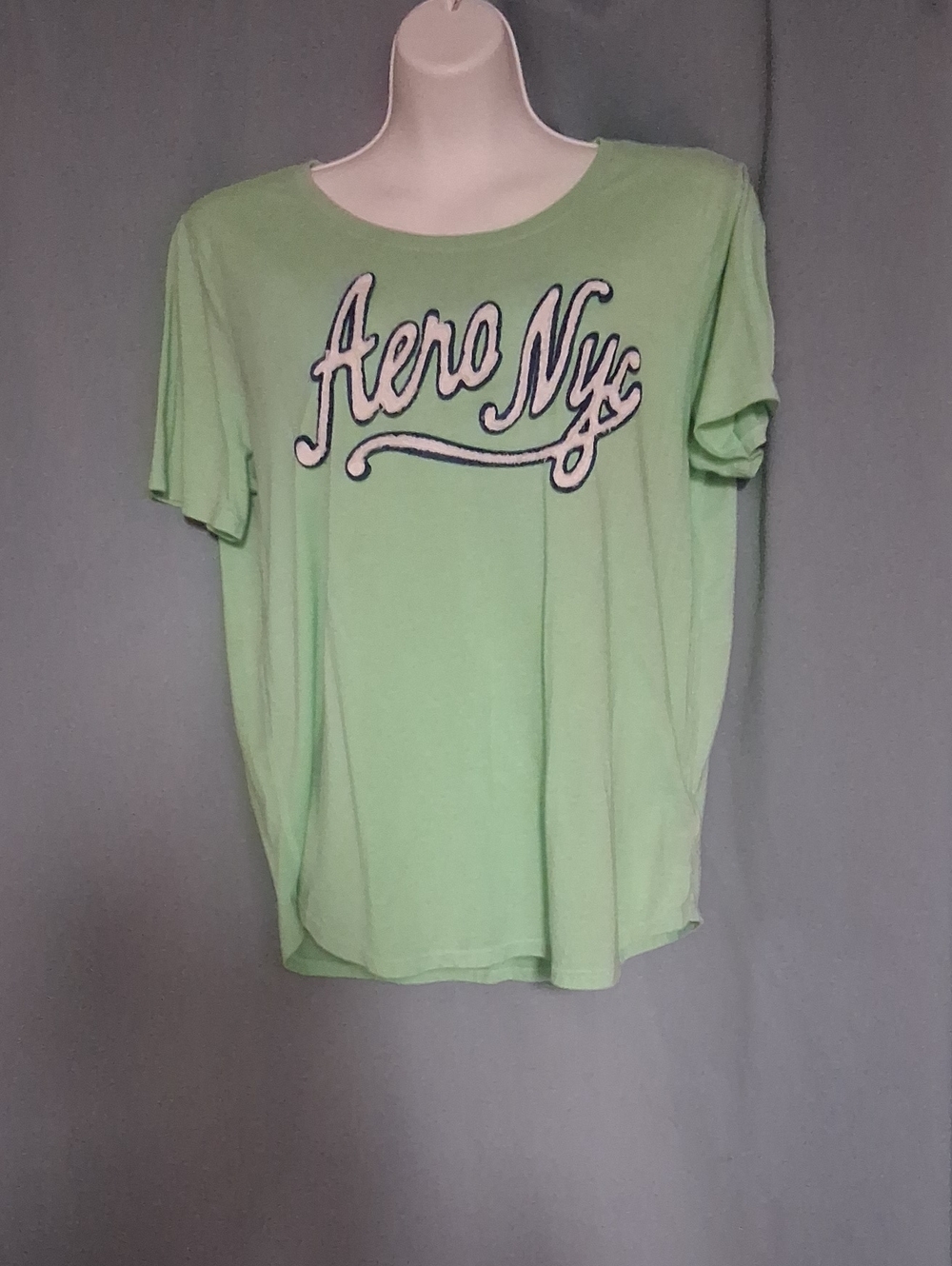 Aero NYC Light Green Graphic Tee
